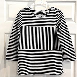 MADEWELL blue striped top